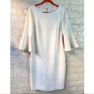 Calvin Klein midi dress with flare sleeves